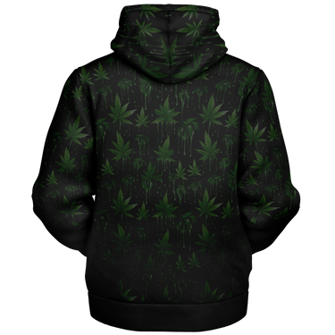 Chokefish™ Microfleece Zip-Up Hoodie Cannabis-003-2